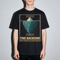 the backend iceberg Premium Shirt — Black Model Zoom Hero