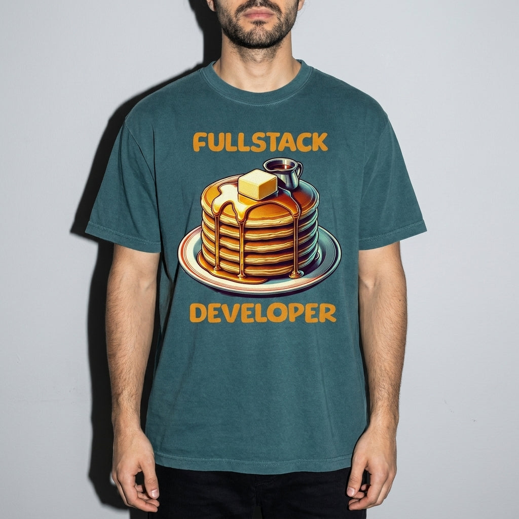 Fullstack Engineer - Pancake Premium Shirt — Blue Spruce Model Zoom Hero