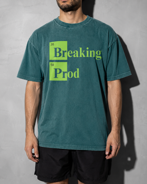 Breaking Prod Premium Shirt — Blue Spruce Model Zoom Hero
