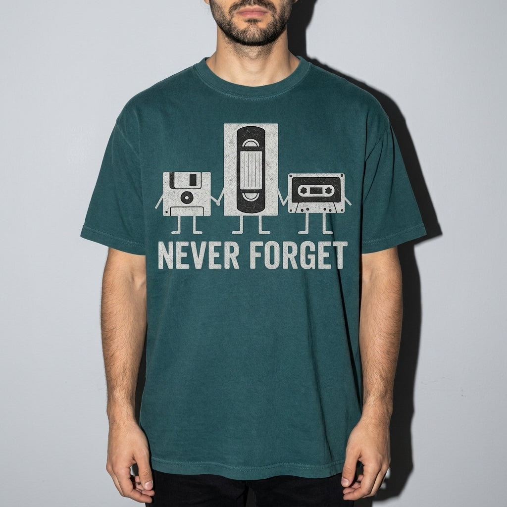 never forget Premium Shirt — Blue Spruce Model Zoom Hero