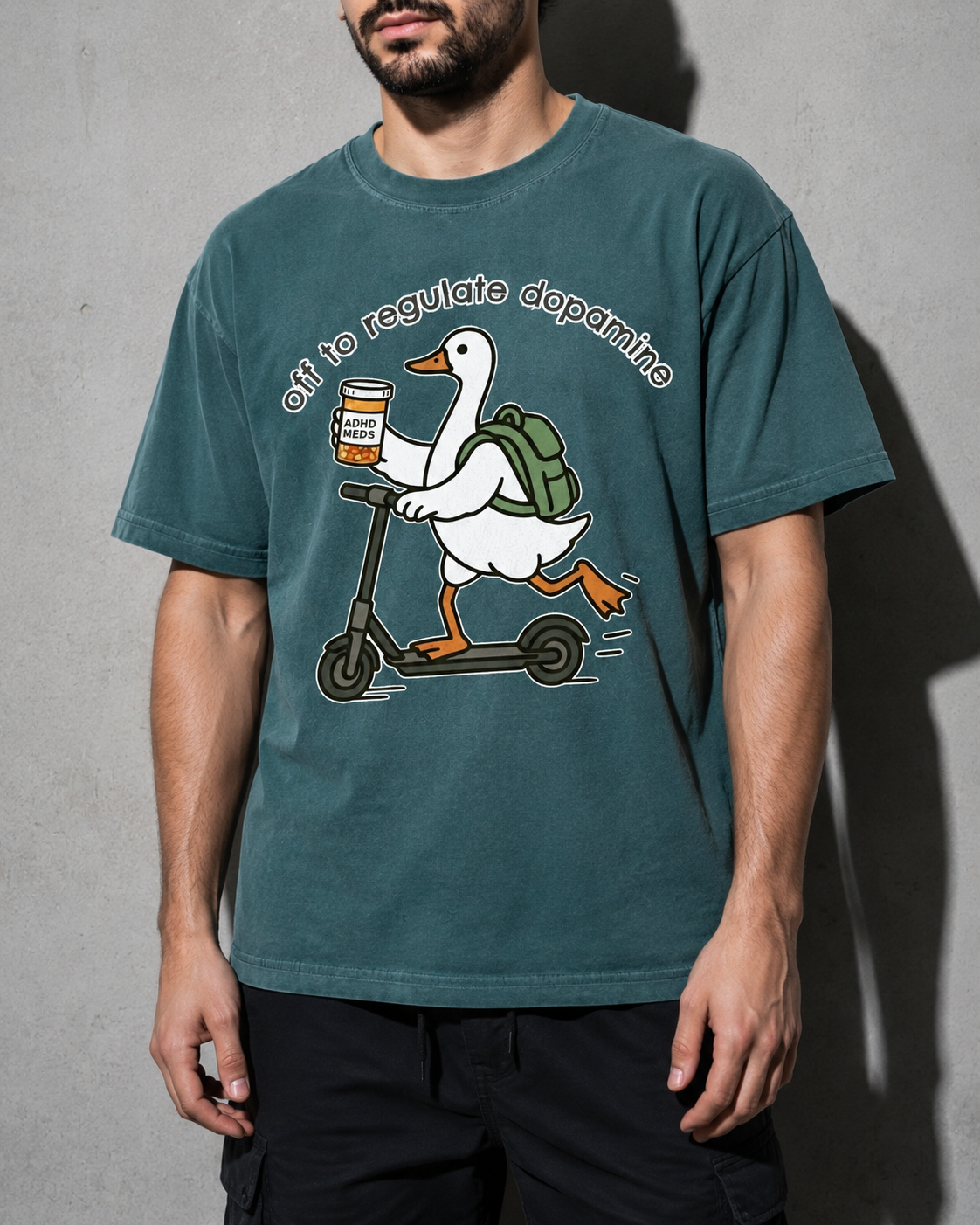 Off To Regulate Dopamine Premium Shirt — Blue Spruce Model Zoom Hero