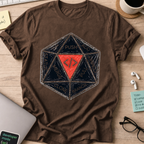 Push Pull Vintage Dice Shirt — Dark Chocolate storefront mockup