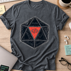 Push Pull Vintage Dice Shirt — Dark Heather storefront mockup