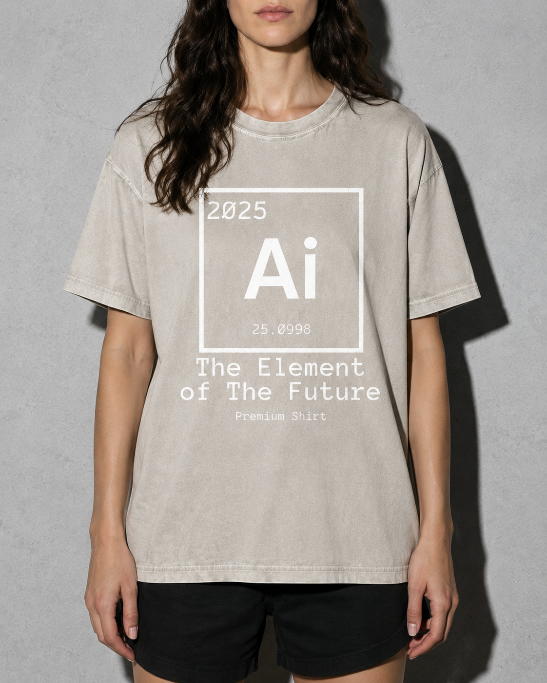the element of the future Premium Shirt — Ivory Model Zoom Hero