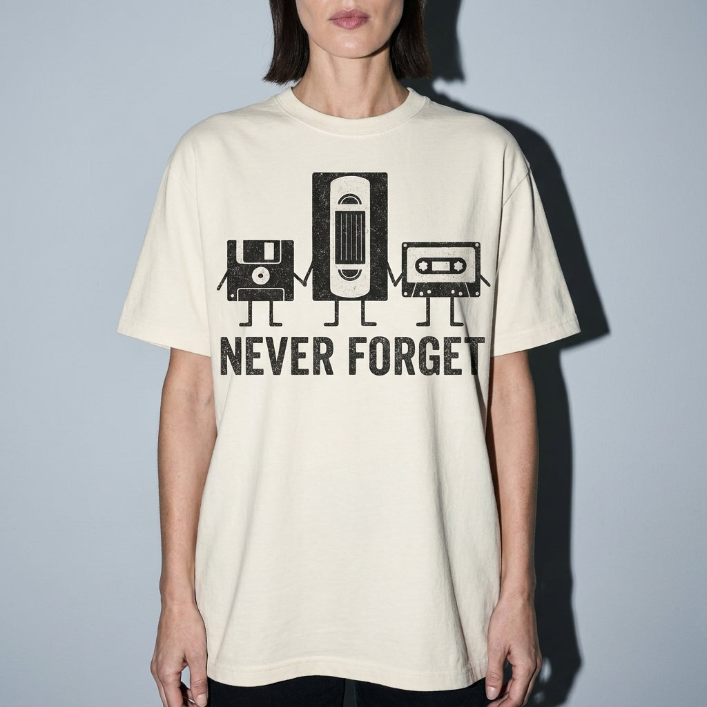 never forget Premium Shirt — Ivory Model Zoom Hero