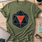 Push Pull Vintage Dice Shirt — Military Green storefront mockup