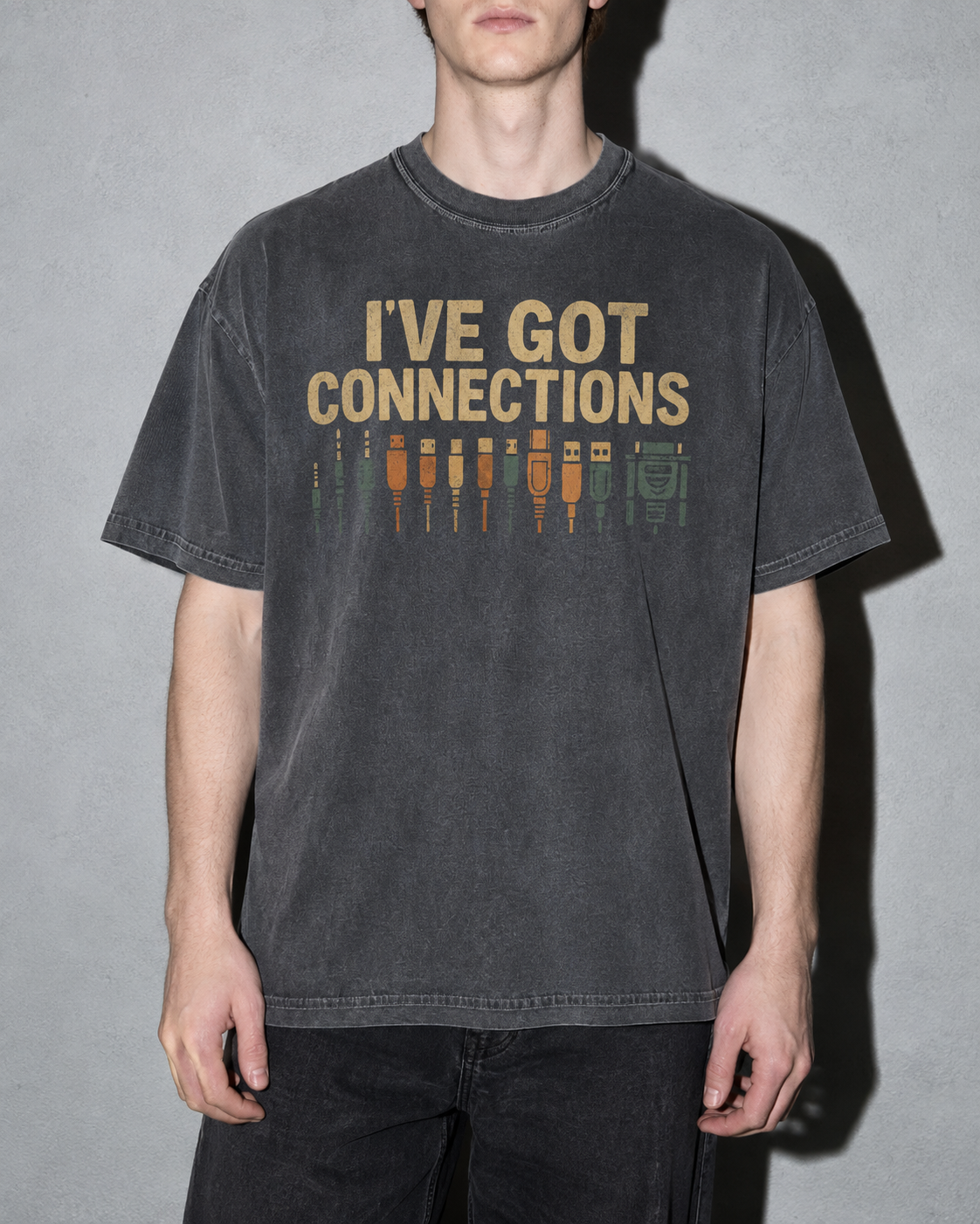 i've got connections Premium Shirt — Pepper Model Zoom Hero