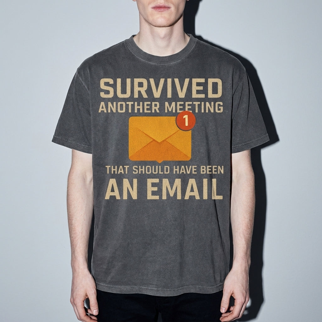 survived another meeting Premium Shirt — Pepper Model Zoom Hero