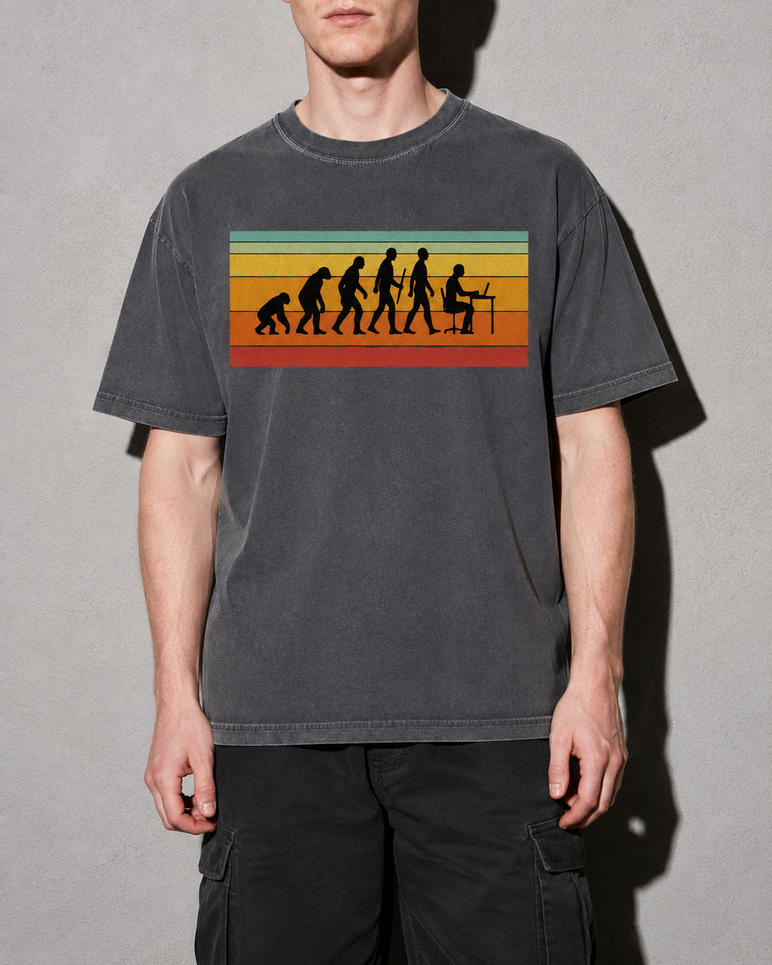 evolution of developers Premium Shirt — Pepper Model Zoom Hero