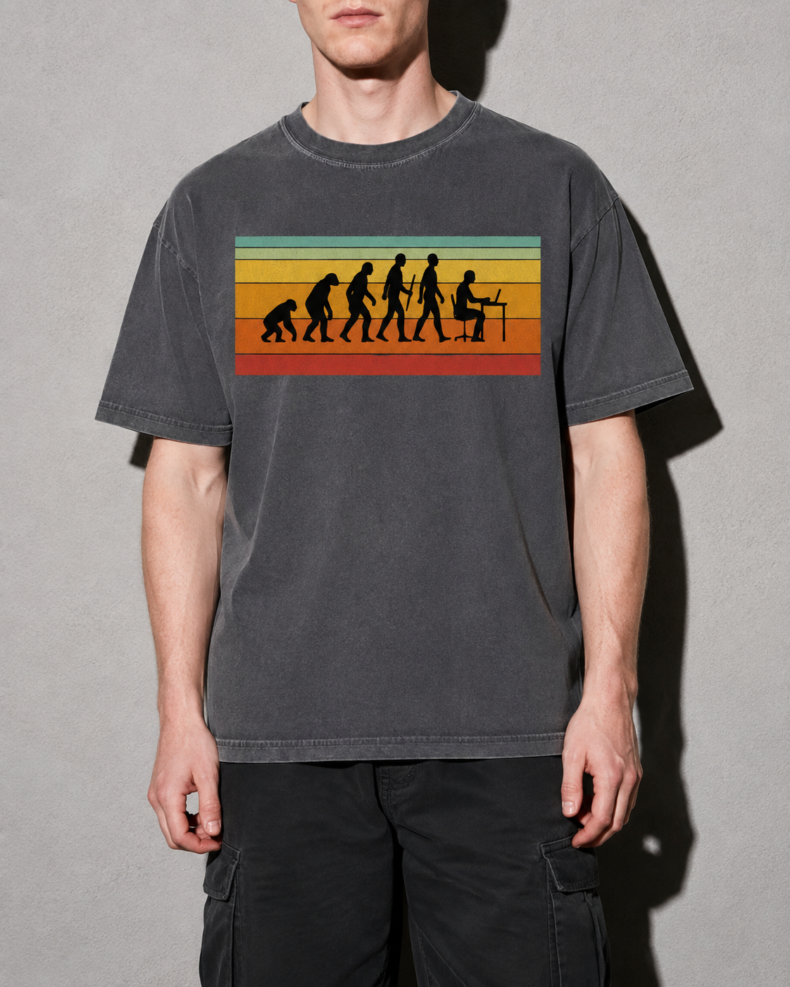 evolution of developers Premium Shirt — Pepper Model Zoom Hero