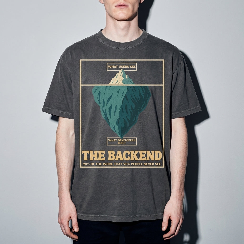 the backend iceberg Premium Shirt — Pepper Model Zoom Hero