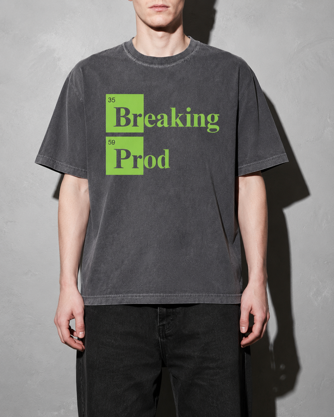 Breaking Prod Premium Shirt — Pepper Model Zoom Hero