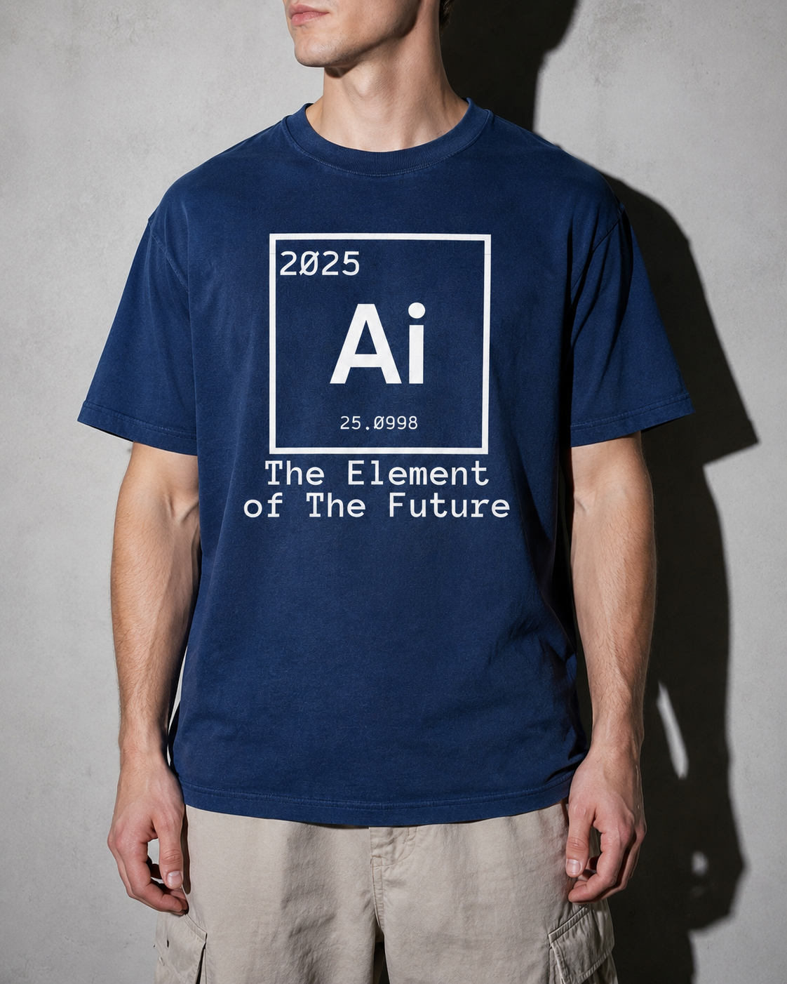 the element of the future Premium Shirt — True Navy Model Zoom Hero