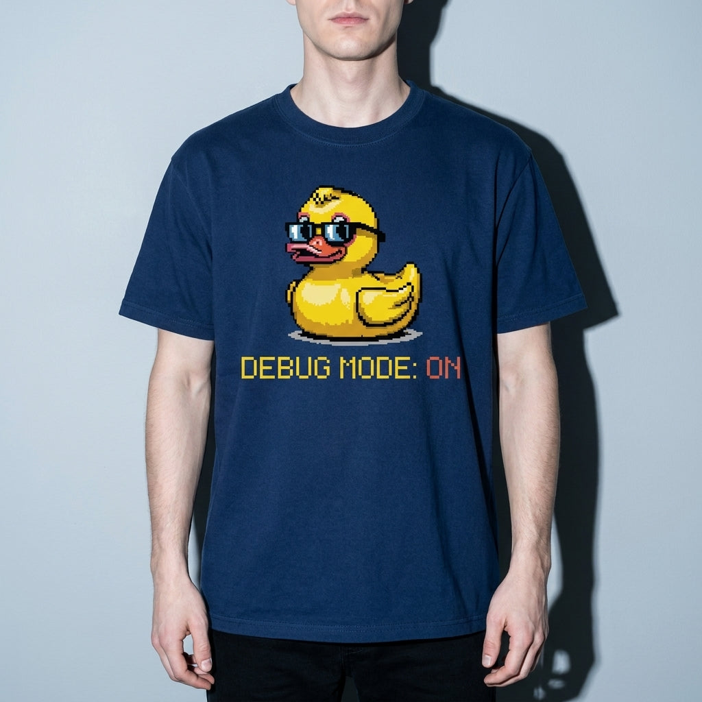 Debug mode: ON Premium Shirt — True Navy Model Zoom Hero