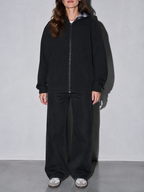Code Culture catalog | retro-check-hooded-workwear-mens-jacket | color-black | zoom detail