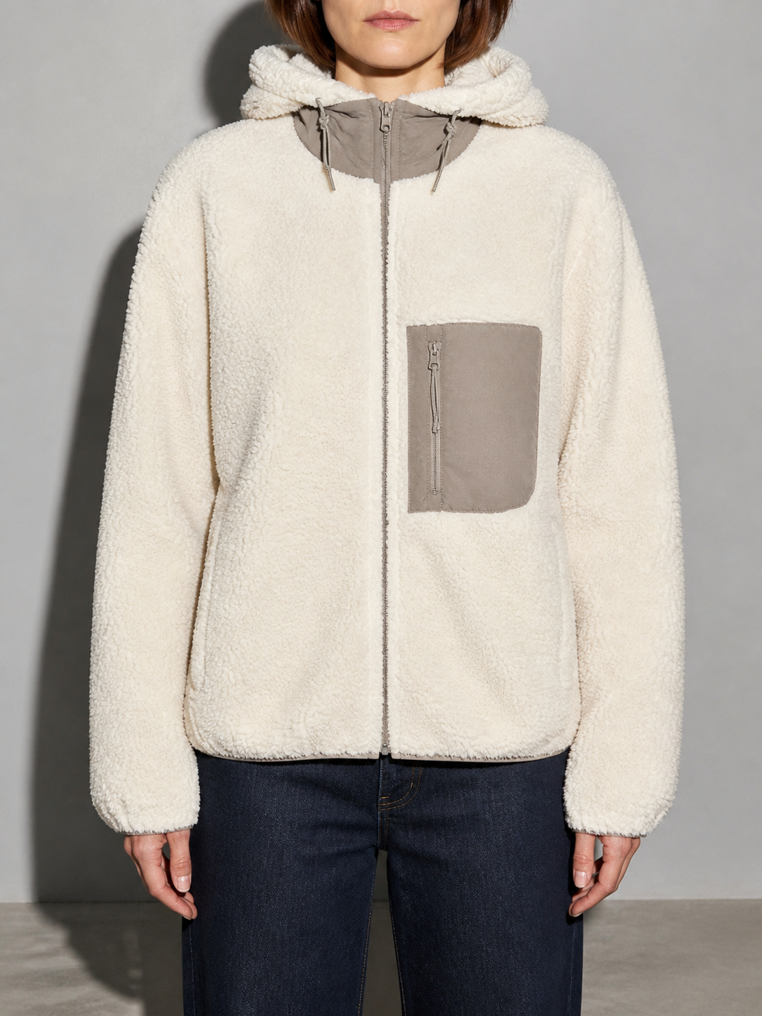 Code Culture catalog | jacket-warm-polar-fleece-jacket | dark-gray | zoom detail