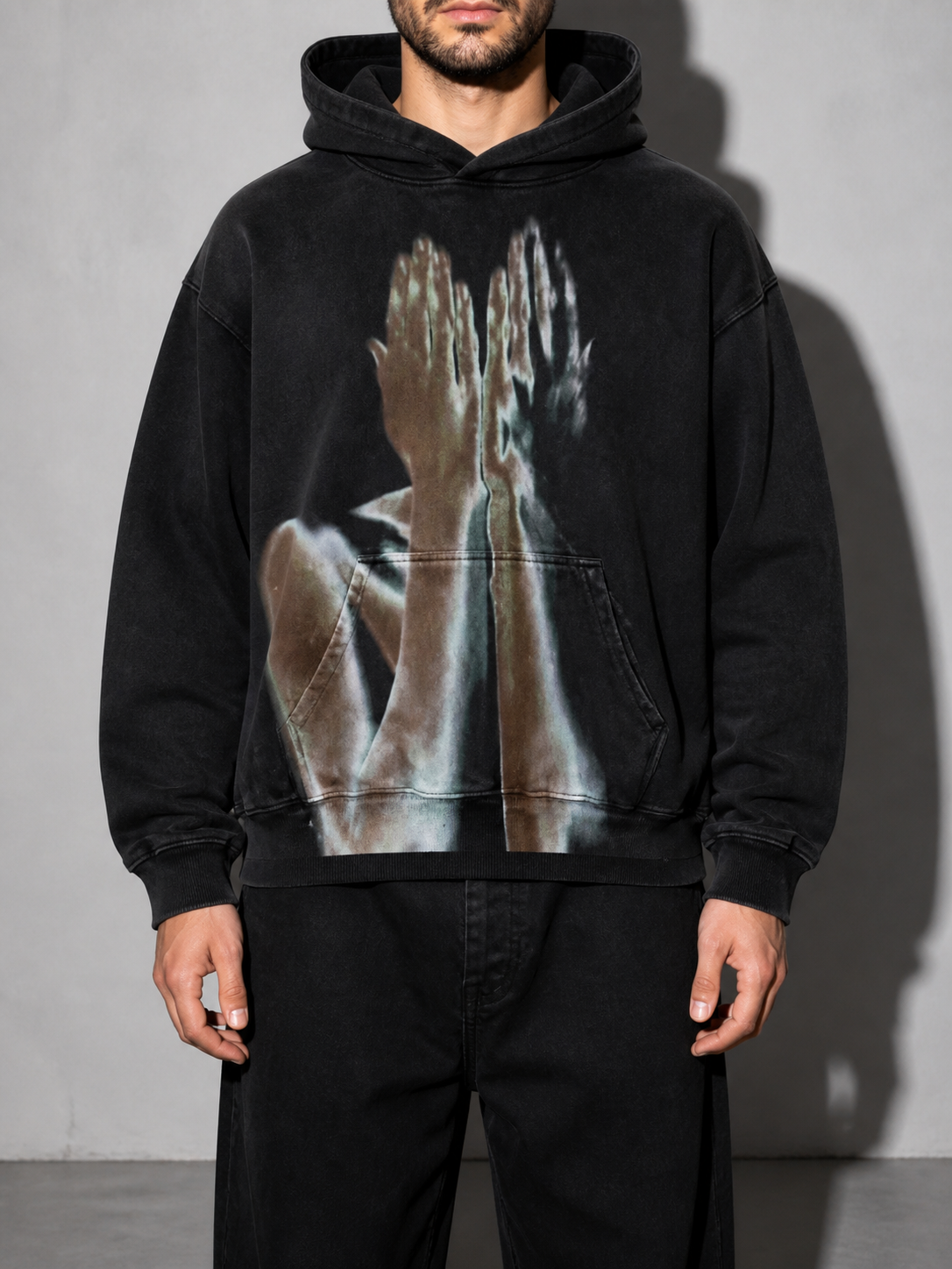 Code Culture catalog | casual-letter-explosion-print-hoodie-men-harajuku-vintage | tmw49313 | zoom detail
