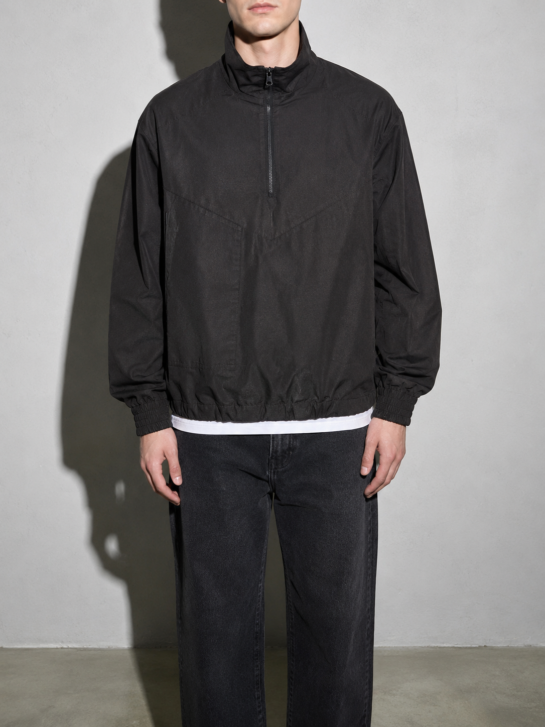 Code Culture catalog | outdoor-shell-jacket-commuting-functional-workwear | color-a003-black | zoom detail