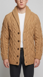 Code Culture catalog | button-rope-cardigan | khaki | zoom detail