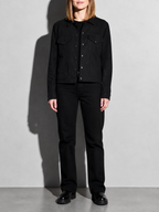 Code Culture catalog | retro-vintage-workwear-casual-jacket | color-black | zoom detail
