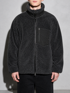 Code Culture catalog | jacket-warm-polar-fleece-jacket | grey | zoom detail