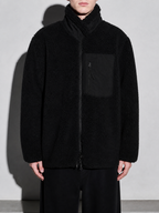 Code Culture catalog | jacket-warm-polar-fleece-jacket | black | zoom detail