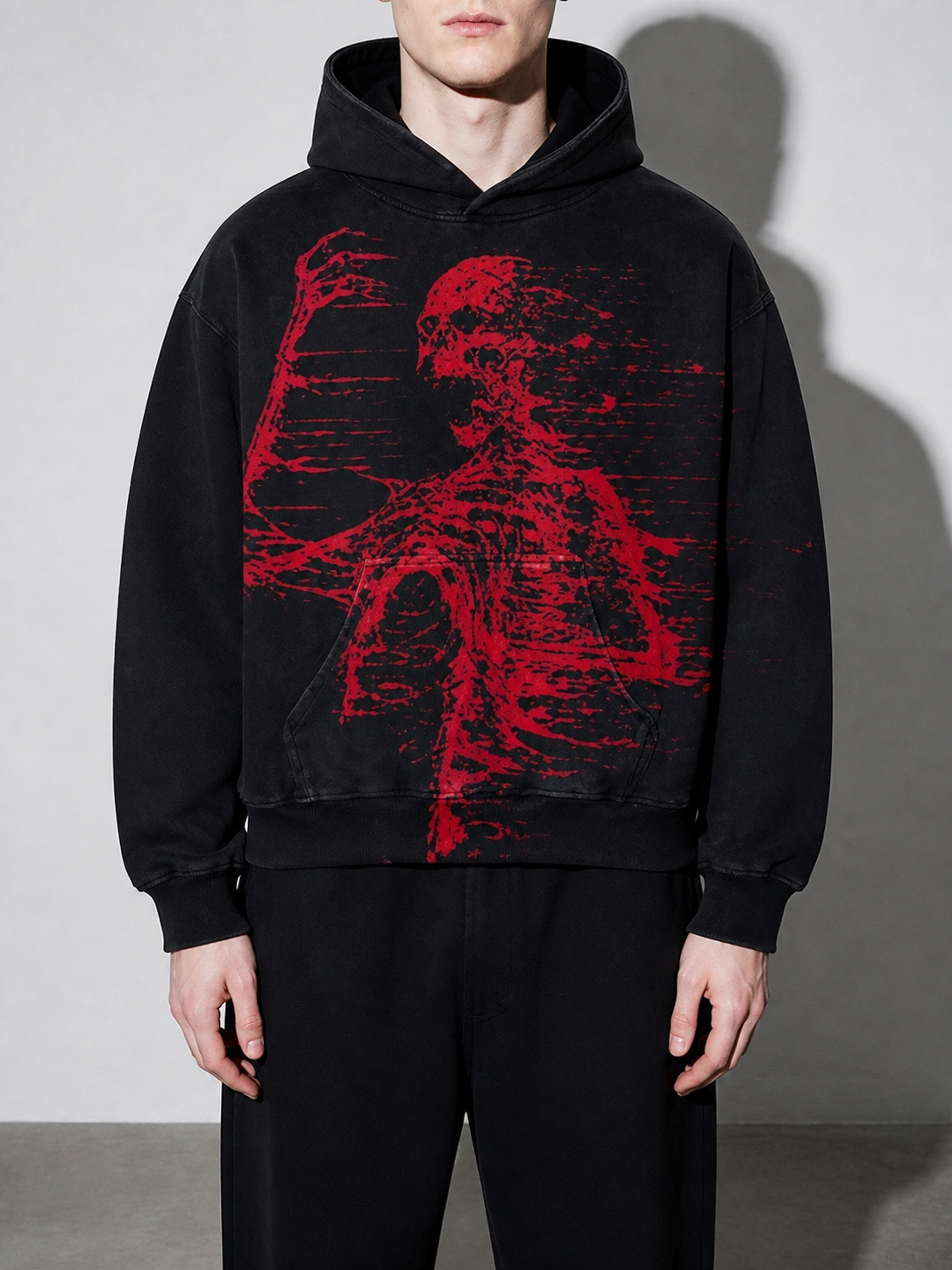 Code Culture catalog | casual-letter-explosion-print-hoodie-men-harajuku-vintage | tmw49310 | zoom detail