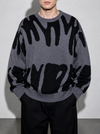 Code Culture catalog | mens-round-neck-sweater-sweater | dark-gray | zoom detail