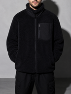 Code Culture catalog | jacket-warm-polar-fleece-jacket | navy-blue | zoom detail