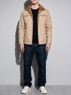Code Culture catalog | workwear-casual-jacket-mens-coat | color-khaki2 | zoom detail