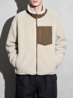 Code Culture catalog | jacket-warm-polar-fleece-jacket | beige | zoom detail