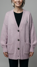 Code Culture catalog | sweater-coat-cardigan | purple | zoom detail