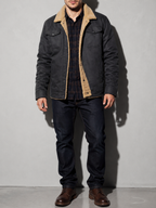 Code Culture catalog | workwear-casual-jacket-mens-coat | color-dark-grey | zoom detail