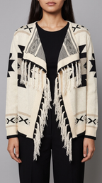 Code Culture catalog | long-sleeve-knit-cardigan | apricot | zoom detail