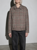 Code Culture catalog | retro-houndstooth-pilot-quilted-jacket-coats | color-picture-color | zoom detail