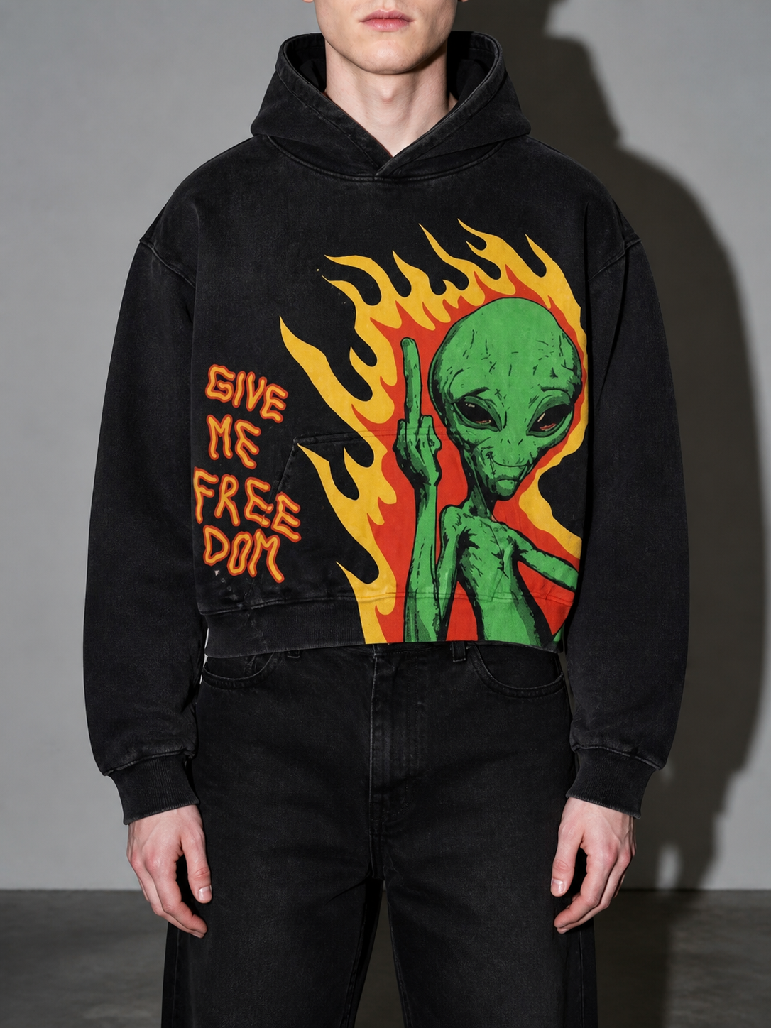 Code Culture catalog | casual-letter-explosion-print-hoodie-men-harajuku-vintage | tmw4938 | zoom detail