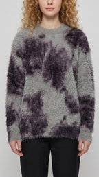 Code Culture catalog | retro-atmosphere-design-loose-sweater-sweater | dark-gray | zoom detail