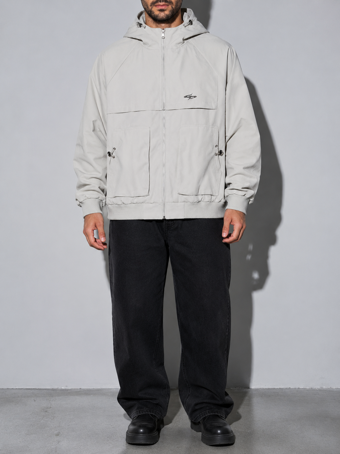 Code Culture catalog | mens-outdoor-fashion-casual-workwear-jacket | color-apricot | zoom detail