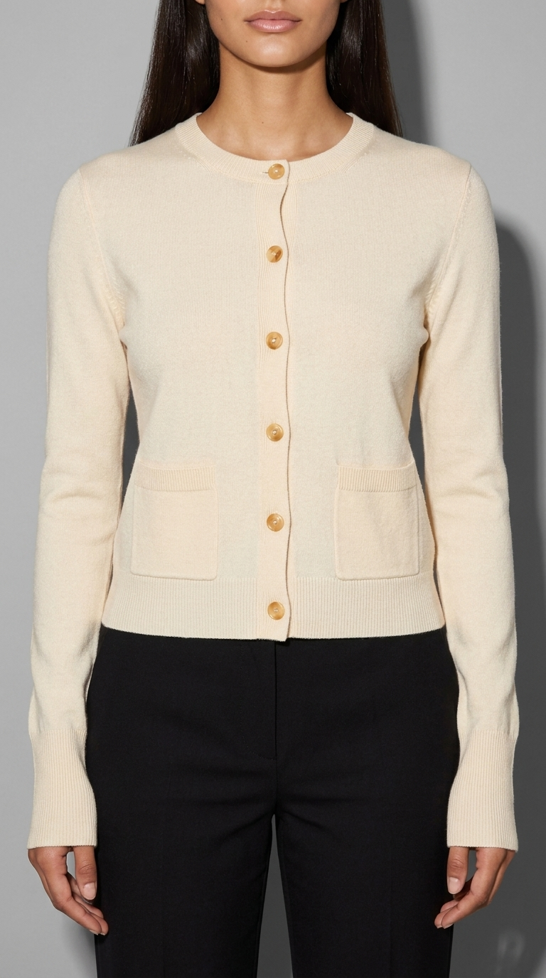 Code Culture catalog | cardigan-lazy-yong-style-button-sweater-cardigan | apricot | zoom detail