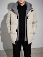 Code Culture catalog | polar-fleece-short-warm-fleece-cotton-jacket-winter | khaki | zoom detail