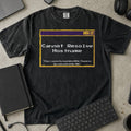Cannot Resolve Hostname Shirt in Black, Comfort Colors 1717 tee flat lay