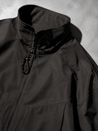 Code Culture catalog | outdoor-shell-jacket-commuting-functional-workwear | color-a003-black | macro flat lay