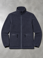 Code Culture catalog | mens-fleece-lined-thickened-lamb-wool-fleece-jacket | blue | macro flat lay