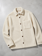 Code Culture catalog | mens-shirt-fleece-jacket | beige | macro flat lay