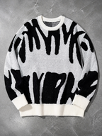 Code Culture catalog | mens-round-neck-sweater-sweater | white | macro flat lay