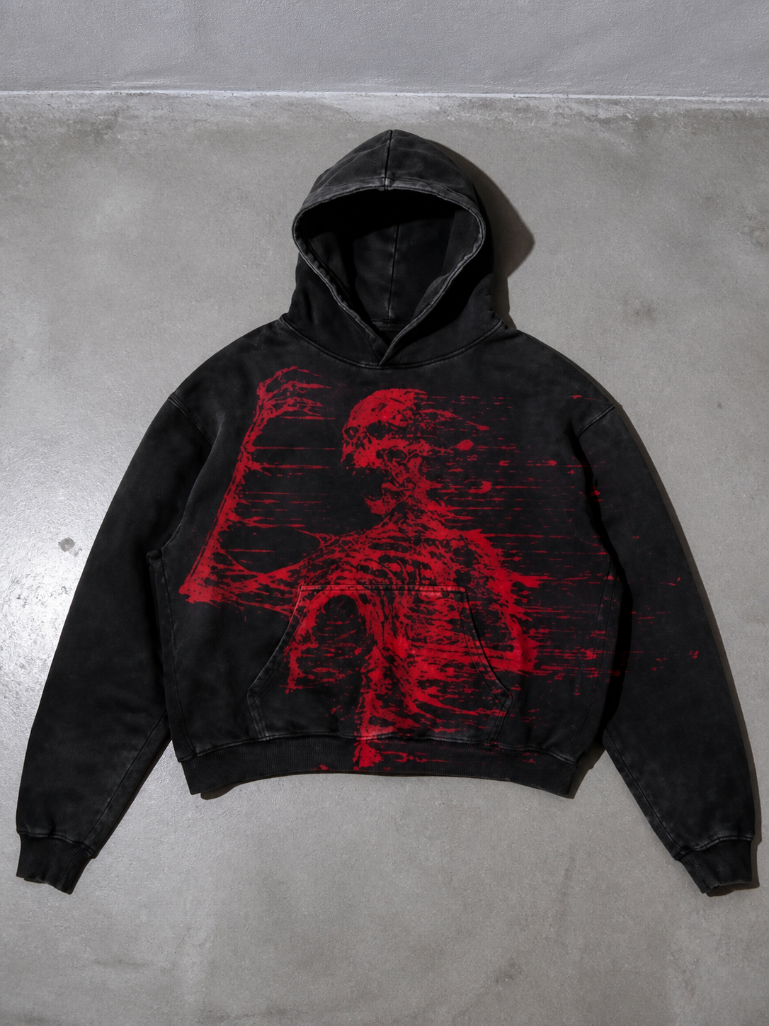 Code Culture catalog | casual-letter-explosion-print-hoodie-men-harajuku-vintage | tmw49310 | macro flat lay