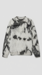 Code Culture catalog | retro-atmosphere-design-loose-sweater-sweater | light-gray | macro flat lay