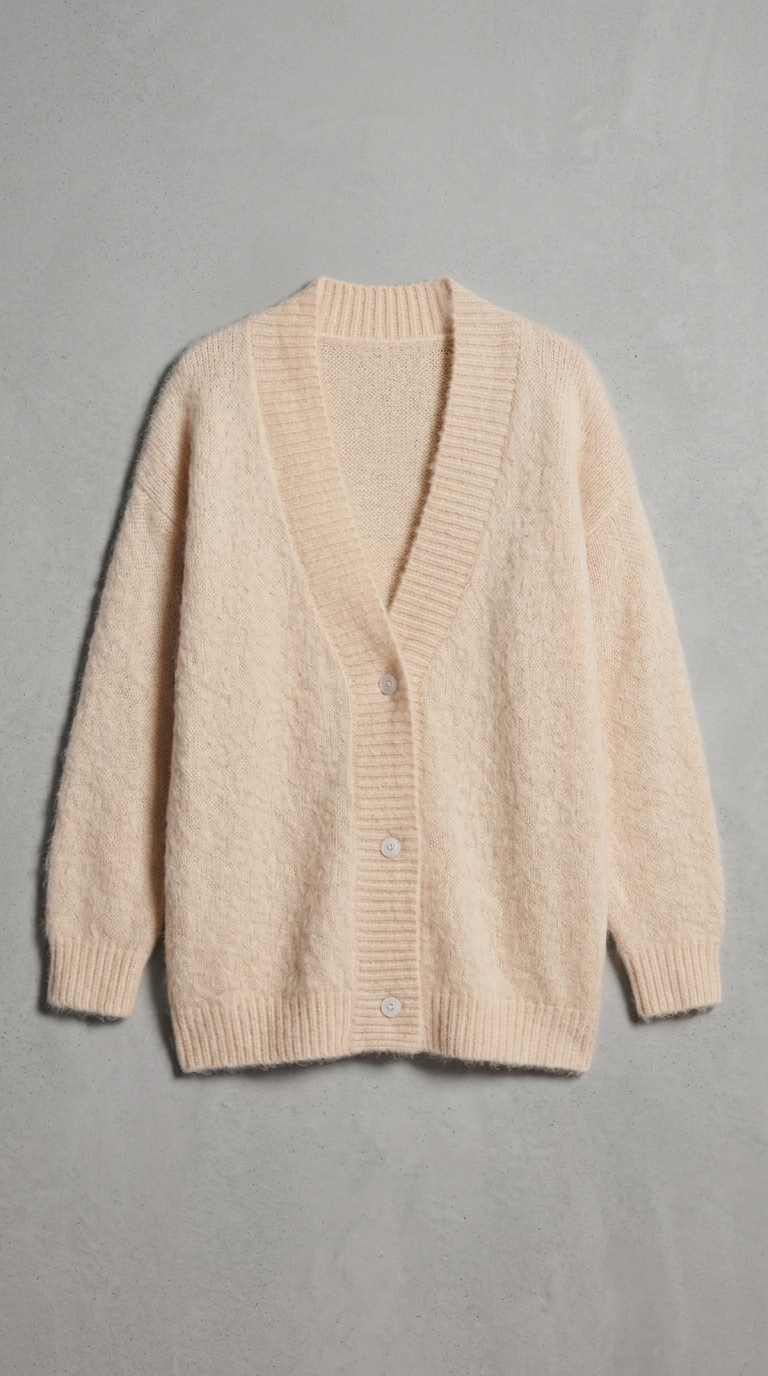 Code Culture catalog | gentle-wind-sweater-cardigan | apricot | macro flat lay