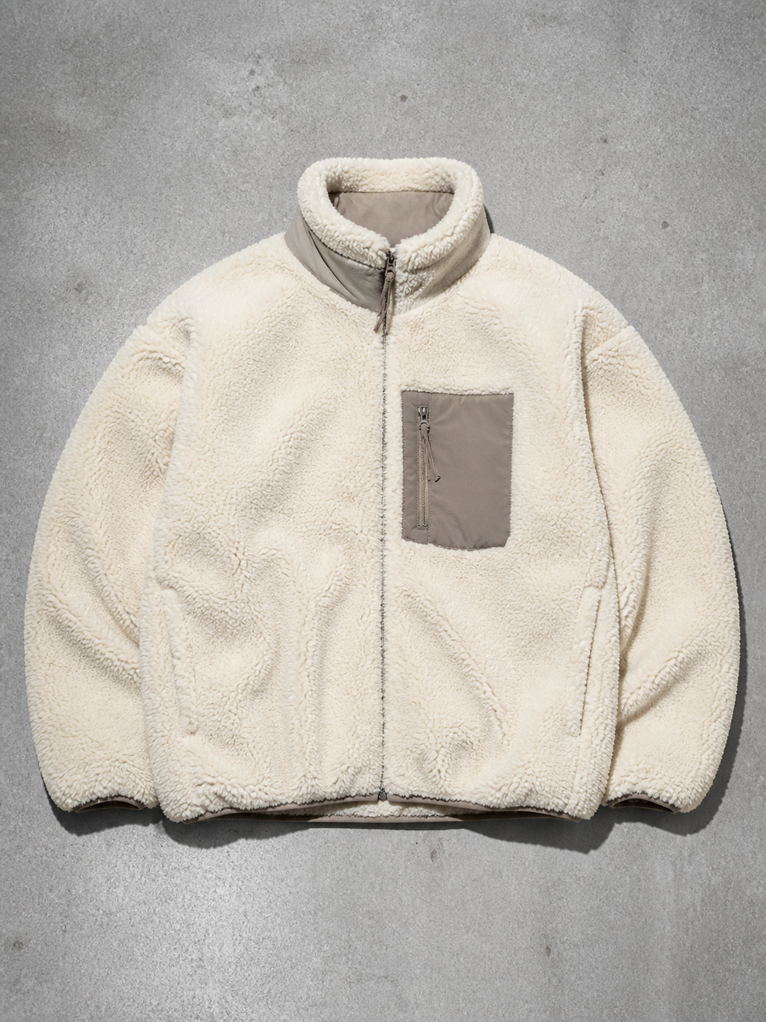 Code Culture catalog | jacket-warm-polar-fleece-jacket | dark-gray | macro flat lay