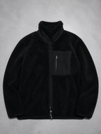 Code Culture catalog | jacket-warm-polar-fleece-jacket | black | macro flat lay